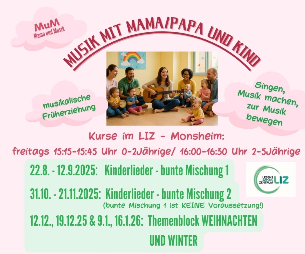 Musik mit Mama/Papa & Kind (0-2 J)