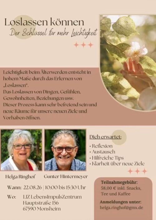 Loslassen können -  Der Schlüssel für mehr Leichtigkeit